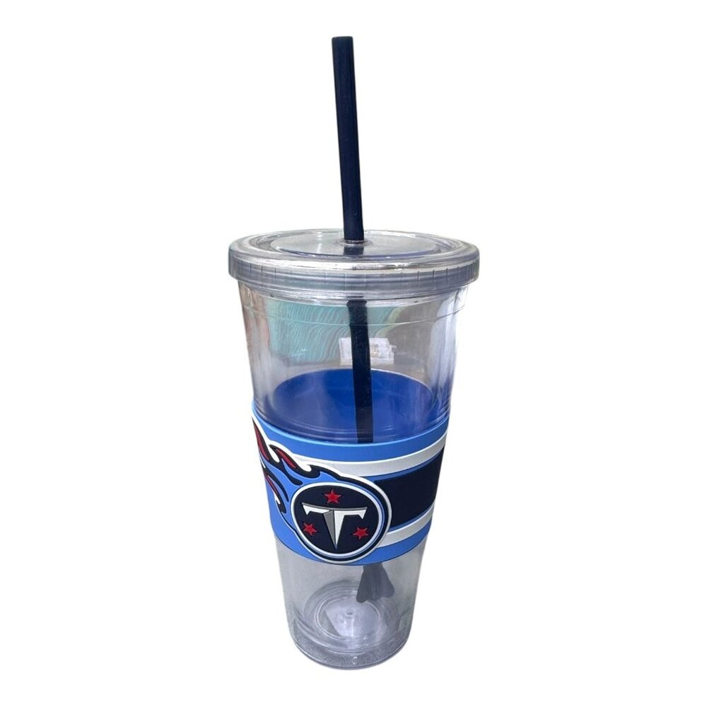Tennessee Titans 22oz NFL Tumbler With Straw By Boelter Brands NEW Tailgating
